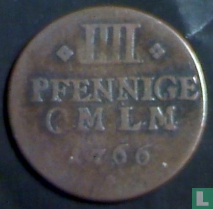 Mainz 4 pfennige 1766 - Afbeelding 1