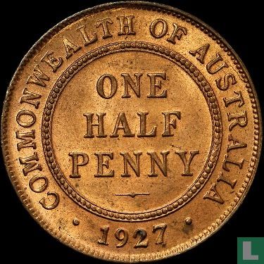Australië ½ penny 1927 - Afbeelding 1