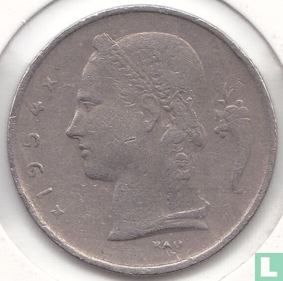 Belgique 1 franc 1954 (FRA) - Image 1