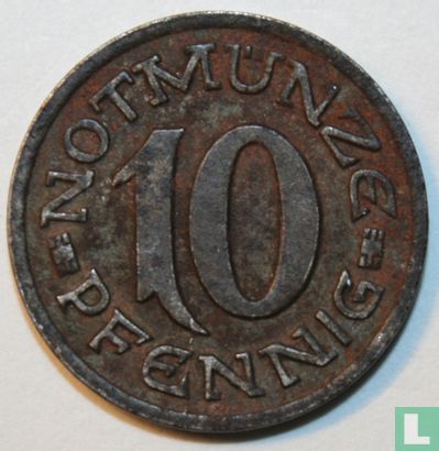 Aachen 10 pfennig 1920 (type 1 - medal alignment) - Image 2