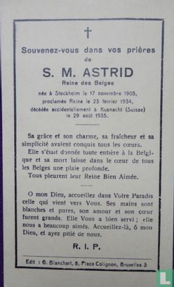 1935 Koningin Astrid S.M Reine des Belges - Bild 2