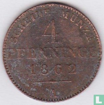 Pruisen 4 pfenninge 1862 - Afbeelding 1