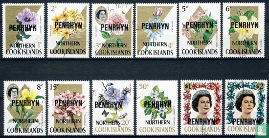 Cook Island-Briefmarken mit Aufdruck