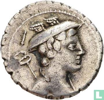 Roman Republic, C. Mamilius Limetanus. AR Denarius (serratus) 82 b.c. - Image 2