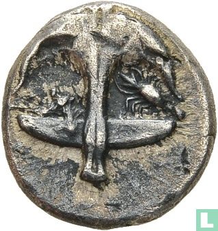 Thracië, Apollonia Pontica, AR Drachme c. 450-400 v.Chr. - Afbeelding 2