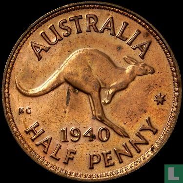 Australia ½ penny 1940 - Image 1