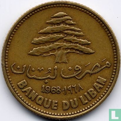 Liban 25 piastres 1968 - Image 1