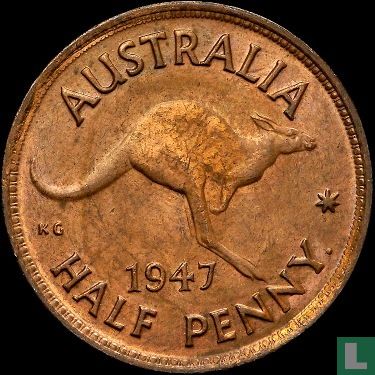 Australia ½ penny 1947 - Image 1