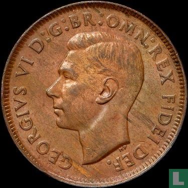 Australie ½ penny 1951 (avec point, revers 4) - Image 2