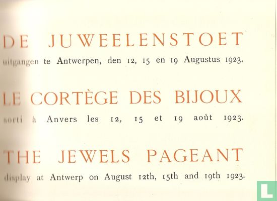 De juweelenstoet / Le cortège des bijoux / The Jewels Pageant 1923 - Image 3