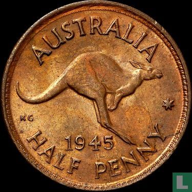 Australia ½ penny 1945 (without point) - Image 1