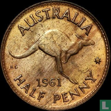 Australie ½ penny 1961 - Image 1