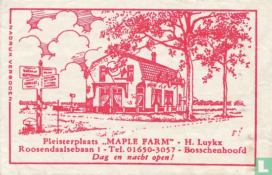 Pleisterplaats "Maple Farm" - Afbeelding 1