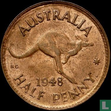 Australia ½ penny 1948 (Perth) - Image 1