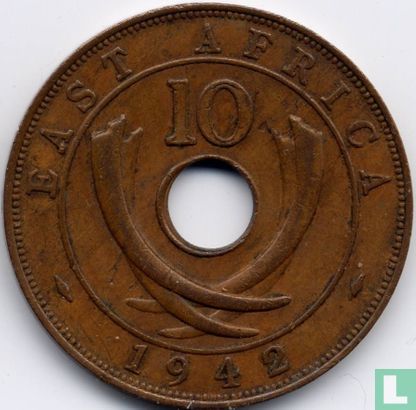 East Africa 10 cents 1942 (I) - Image 1