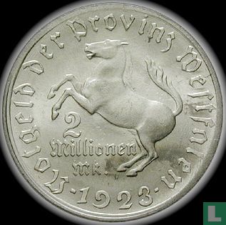 Westfalen 2 Millionen Mark 1923 "Freiherr vom Stein" - Bild 1
