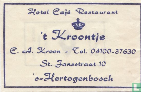 Hotel Café Restaurant  't Kroontje - Image 1