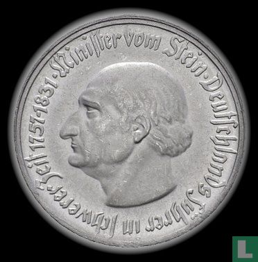 Westfalen ¼ miljoen mark 1923 "Freiherr vom Stein" - Afbeelding 2