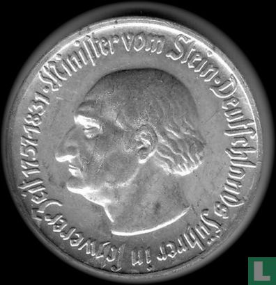 Westphalia 50 pfennig 1921 "Freiherr vom Stein" - Image 2