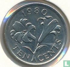 Bermuda 10 cents 1980 - Afbeelding 1