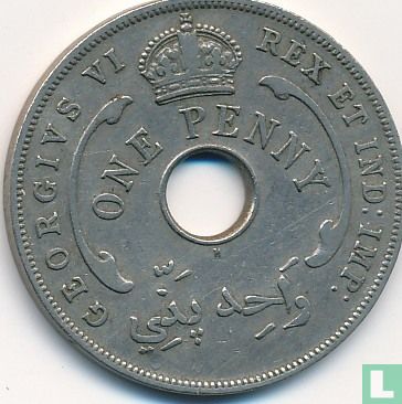 Brits-West-Afrika 1 penny 1947 (H) - Afbeelding 2