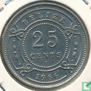 Belize 25 Cent 1986 - Bild 1