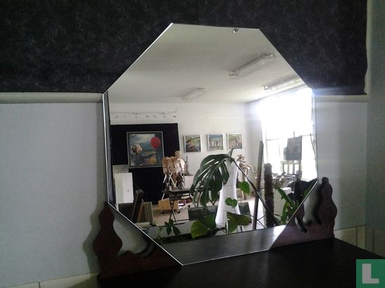 Vintage spiegel zeshoekig - Image 2