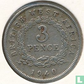 Brits-West-Afrika 3 pence 1940 (H) - Afbeelding 1