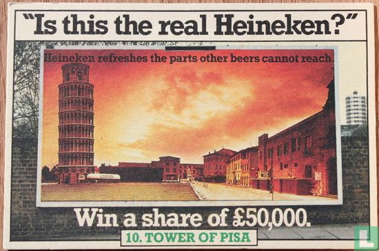 "Is this the real Heineken?" 10 Tower of Pisa - Afbeelding 1