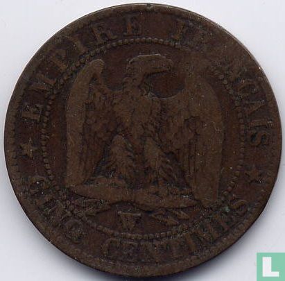France 5 centimes 1853 (W) - Image 2