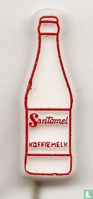 Santomel koffiemelk [rood op wit]