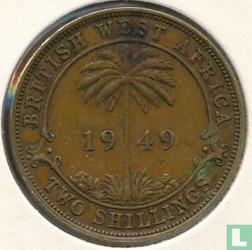 Afrique de l'Ouest britannique 2 shillings 1949 (KN) - Image 1