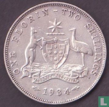 Australia 1 florin 1934 - Image 1