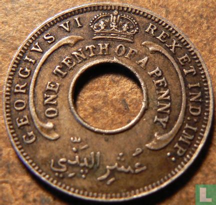 British West Africa 1/10 penny 1944 - Image 2