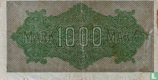 Reichsbank, 1000 Mark 1922 (P.76g - Ros.75q) - Image 2