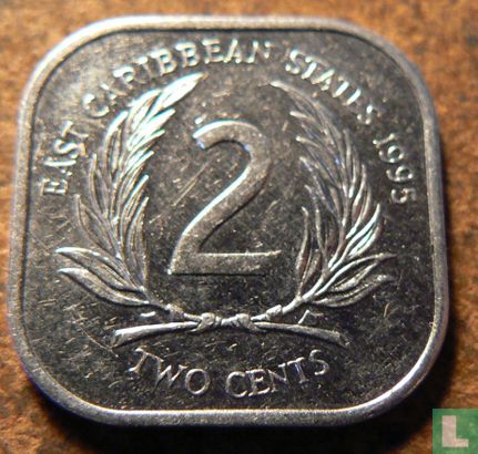 États des Caraïbes orientales 2 cents 1995 - Image 1