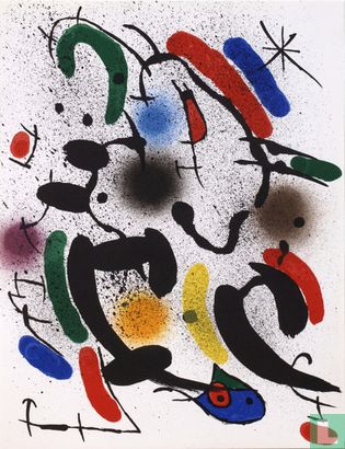 Joan Miró - Litografia Original VI - Mourlot 862