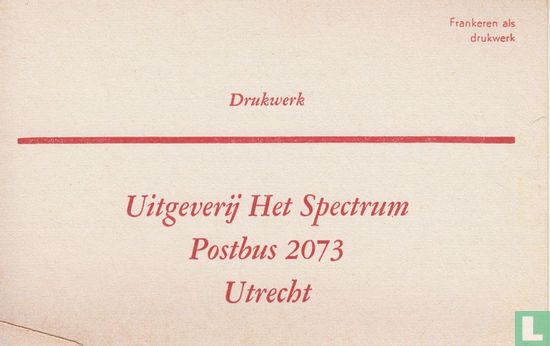 Antwoordkaart Uitgeverij Het Spectrum  - Bild 1