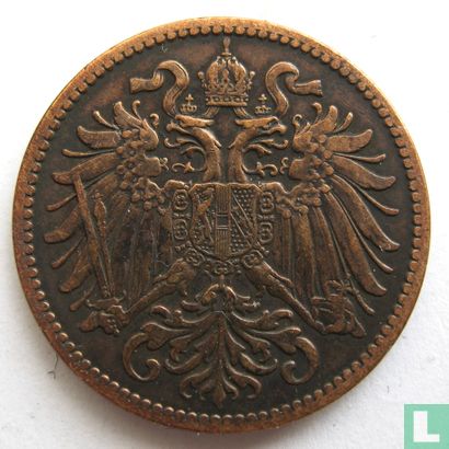 Austria 2 heller 1905 - Image 2