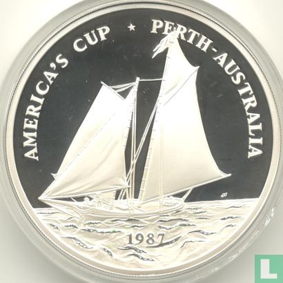 Samoa 25 tala 1987 (PROOF) "America's Cup in Perth" - Afbeelding 1