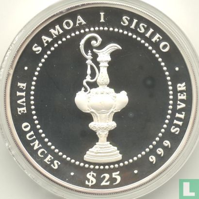 Samoa 25 tala 1987 (PROOF) "America's Cup in Perth" - Afbeelding 2