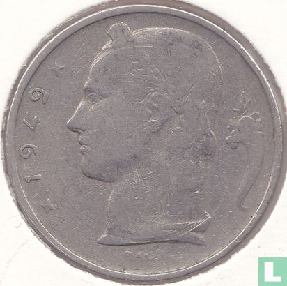 Belgium 5 francs 1949 (NLD) - Image 1