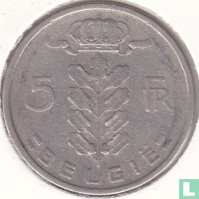 Belgique 5 francs 1949 (NLD) - Image 2