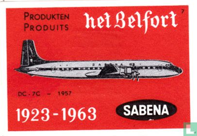 DC-7C 1957 Sabena - Bild 1