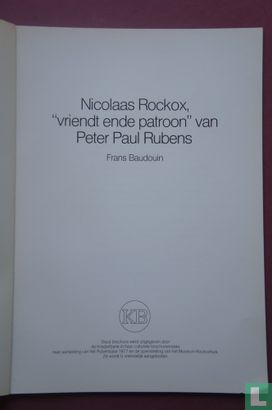 Nicolaas Rockox " vriendt ende patroon "van Pieter paulus Rubens - Image 3
