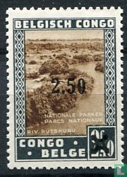 Stamps with overprint by the Governorate of Leopoldville