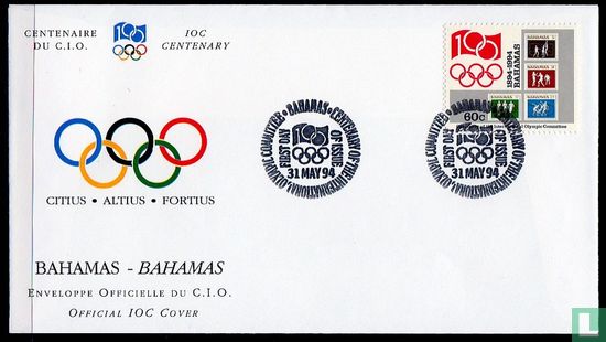Logo en postzegels van de Olympische Spelen van 1984