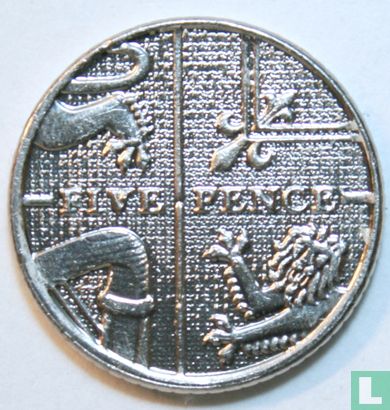 Verenigd Koninkrijk 5 pence 2014 - Afbeelding 2