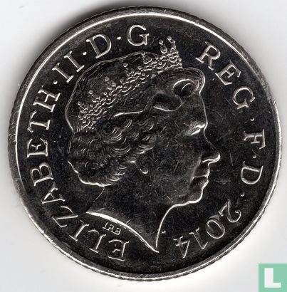 United Kingdom 10 pence 2014 - Image 1
