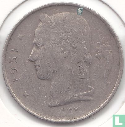 Belgique 1 franc 1951 (NLD) - Image 1